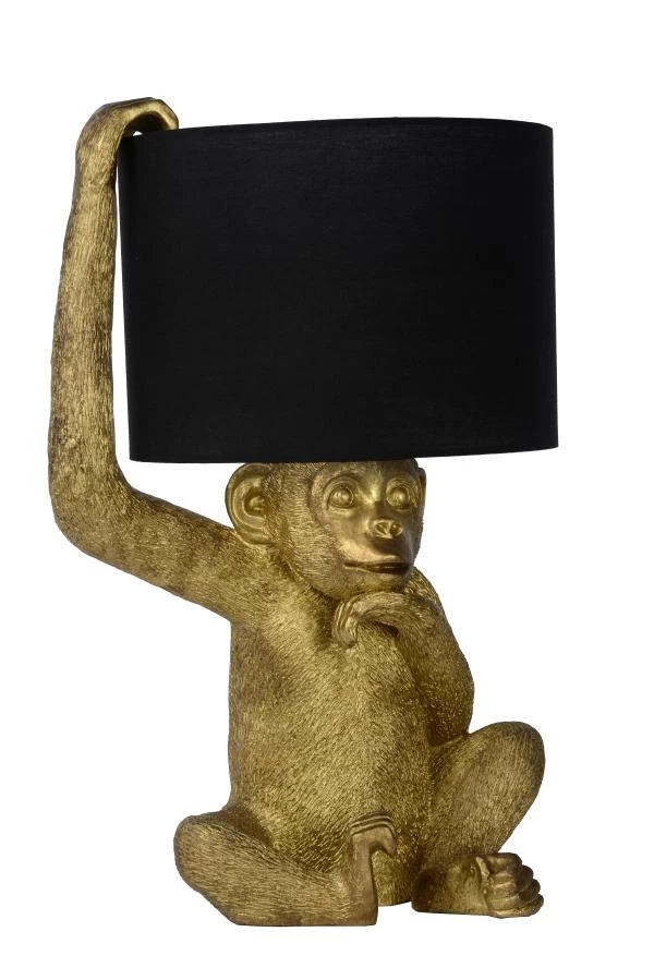 Lucide EXTRAVAGANZA CHIMP - Lampe de table - Ø 30 cm - 1xE14 - Noir - éteint